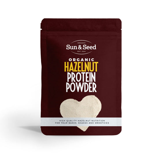 Organic Hazelnut Protein Powder 300g – Cold-Pressed & Stone-Ground – High Protein, High Fibre, Low Fat – Rich in Vitamin E, Manganese & Copper – Vegan, Gluten-Free – Baking & Smoothies