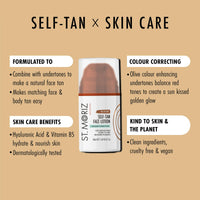 ST. MORIZ St Moriz Advanced Medium Colour Correcting Self Tan Face Lotion | With Hyaluronic Acid & Vitamin B5 | Olive Colour Correcting Undertones Neutralise Red Tones | Wear Alone & Under Makeup | Vegan | 50ml