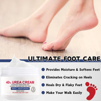 ISBEAUSOLS 40% Urea Cream, Urea Foot Cream for Cracked Heels And Dry Skin, Foot Care for Deeply Moisturizing & Nourishing, Urea Cream Softens Hand & Foot Skin, Foot Moisturiser for Women & Men, 150g