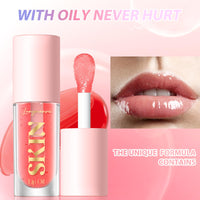 LANGMANNI Moisturizing Lip Oil,No-Sticky Lip Gloss Lip Balm Lip Care,Fruit Flavoured Lip Oil For Dry Lip's Moisturizing Hydrating And Nourishing (Cherry)
