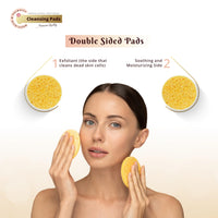 Kojic Acid And Turmeric Cleansing Pads, 55PCS, Turmeric Cleansing Pads for Dark Spots, Dark Spot Remover For Face, Turmeric Face Scrub Pads, Turmeric Kojic Acid Pads, Facial Cleanser for Turmeric Pads