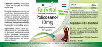 fairvital Fairvital | Policosanol 10mg - Vegan - HIGH Dosage - 60 Capsules