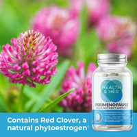 Health and Her Health & Her Perimenopause Supplements for Women - Support During Perimenopause (The Early Stage of Menopause) - 2 Month Supply of 120 Perimenopause Vitamin Capsules - Vegan - Gluten Free