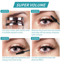 HERBENJOY Mascara Black, Liquid Lash Extensions Mascara, Waterproof & Smudge-Proof Thickening & Curling Lashes, No Clumping, Long-Lasting Volumizing Tubing Mas cara, Natural Hypoallergenic Mas-cara