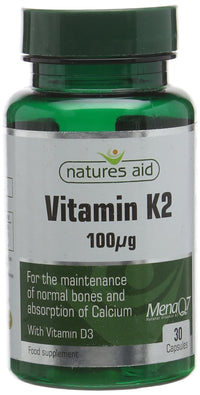 natures aid Natures Aid Vitamin K2 Capsules - Pack of 30