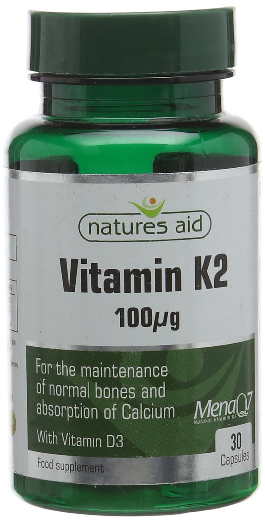natures aid Natures Aid Vitamin K2 Capsules - Pack of 30