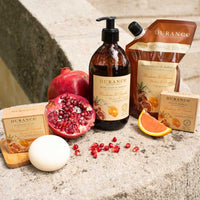 DURANCE Durance Solid Marseille Soap With Organic Mandarin Essential Oil 100g – Enriched With Olive Oil & Red Rice Extract – Paraben-Free Solid Soap For All Skin Types
