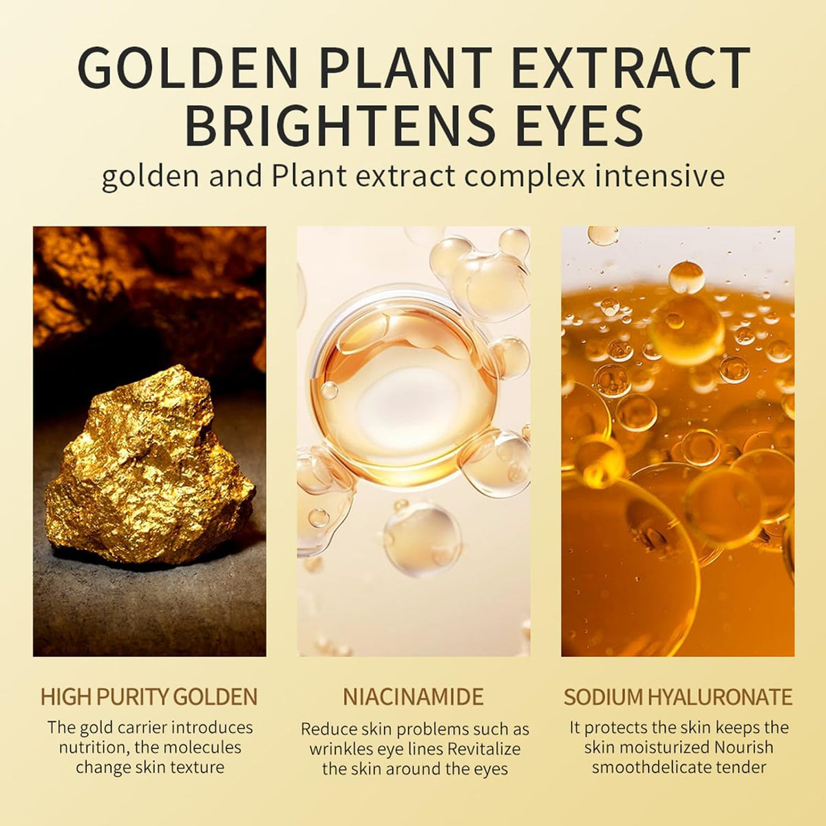 Sathychanpy Under Eye Gel Patches 60Pcs -Collagen Under Eye Patches-24K Gold Eye Mask for Dark Circles,Puffiness,Eye Bags,Reduce Wrinkle Patches, Pure Natural Extract Eye Patch for Men & Women (24K Gold)