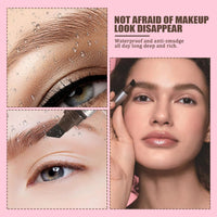 Liftique Instant Brow Brush,Beauty Brow Liquid Eyebrow Pen for Women Angled Brush Eyebrow Pencil Long Lasting Waterproof Anti Smudge Multi purpose Create Natural Eyebrow Shape (Gray Brown)