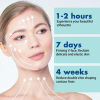 Face Lift Tape, Double Chine Reducer, Face Mask Skincare - V Shape Lifting Face Mask Chin Up Patch with Aloe & Hyaluronic Acid Chin Contour Tightening Firming Face Lift Tape Mask 5pcs