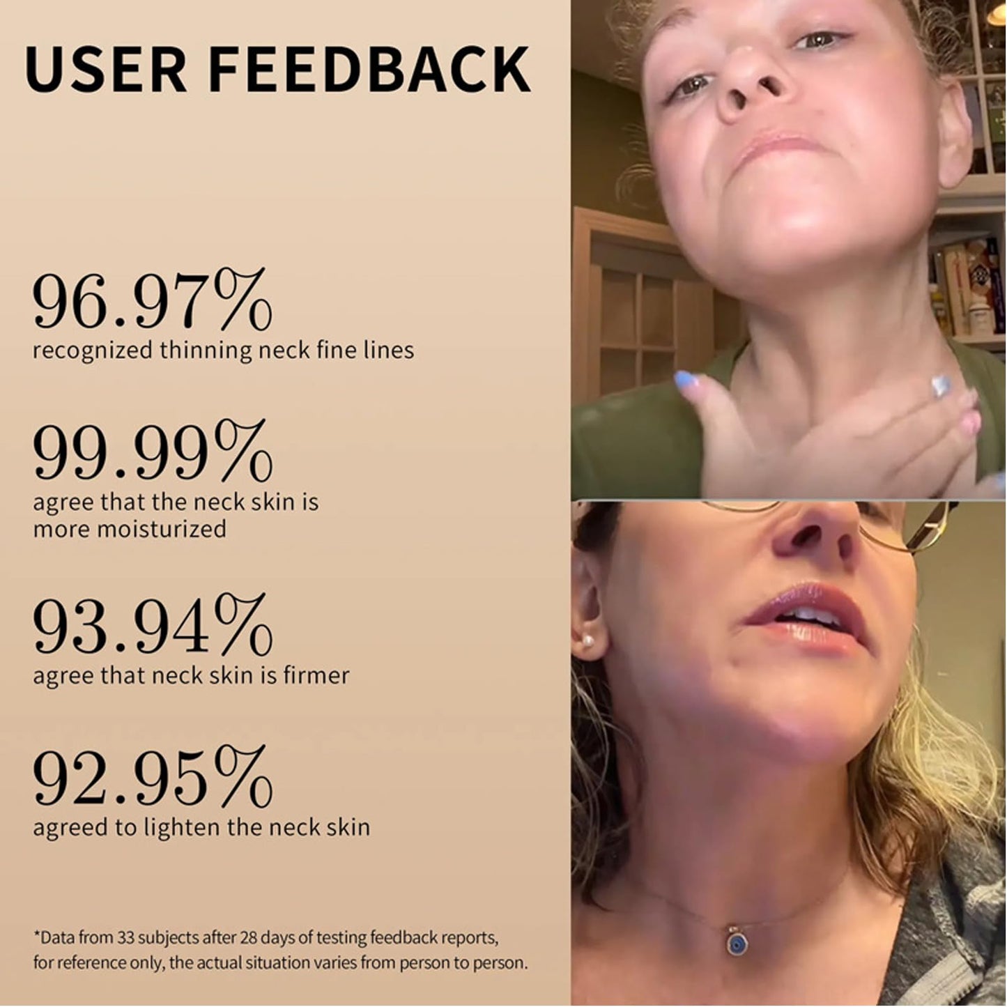 AH-8 Firming Neck Cream,Tighten and Lift Neck Cream for Sagging and Tightening,Hexapeptide Lifting Neckcream with Roller,Reduce Wrinkles Fine Lines And Double Chin,120g