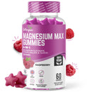 BeMorganic Magnesium Gummies for Adults High Absorption 252.6mg (60 Gummies) Elemental Magnesium from Citrate Malate Glycinate Vegan Raspberry Flavour Sleep Relaxation & Muscle Support Non-GMO Gluten-Free