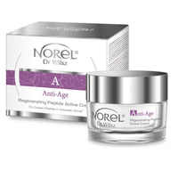 Norel Anti-Age Active Regenerating Peptide Cream with 1% Cooper Peptide in Cosmetic Drone 50ml