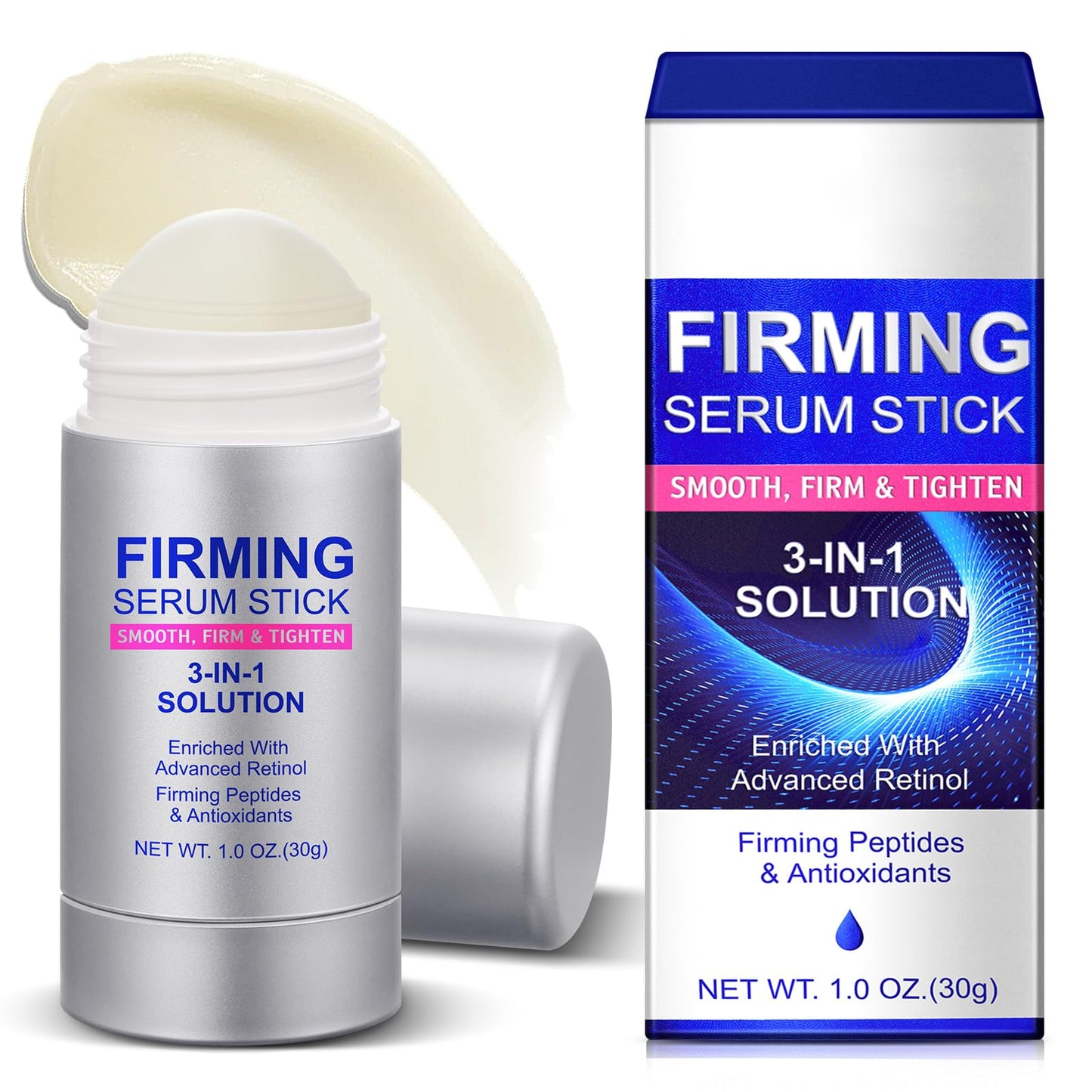 MXCZBSM Retinol Firming Essence Stick,Concentrated Serum Stick,Rich In Advanced Retinol And Antioxidants,Reduce Wrinkles,Enhance The Elasticity Of The Skin,Hydration And Moisturizing