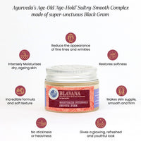 A MODERNICA NATURALIS Blavana Ultra-Rich Youth-Boost Face Pommade for Ageing Skin - Daily Moisturiser for Face - Best Skin Firming Face Cream with Black Gram, Manjistha, Apricot, Aloe Vera - 50gm