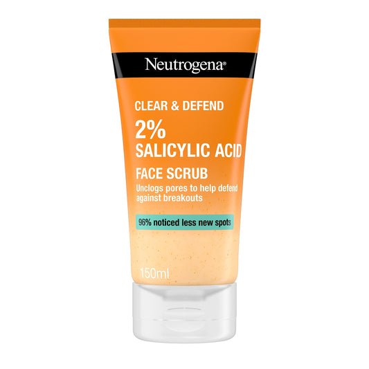 NEUTROGENA® Clear & Defend 2% Salicylic Acid Face Scrub 150ml