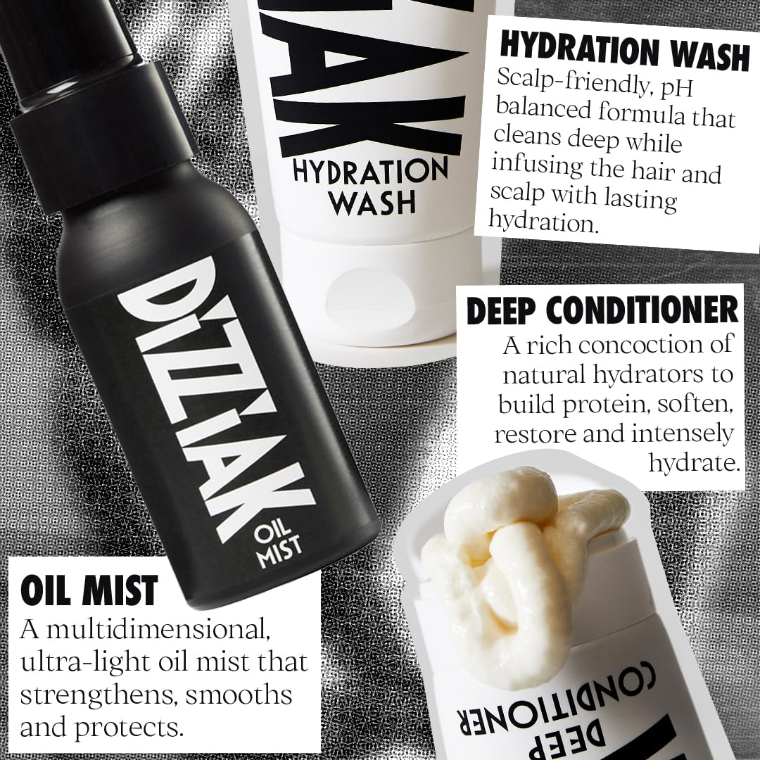 DIZZIAK Hydration Wash: Hair Shampoo, Scalp-Friendly Cleanser, Deep Cleansing & Long Lasting Hydration for All Hair Types, Refreshing & Smoothing, Vegan - 200ml
