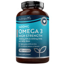 Nutravita Highest Strength Omega 3 Fish Oil 2000mg - Providing 1000mg EPA & 400mg DHA per Serving - Sustainably Sourced & Contaminant Free - Made in The UK