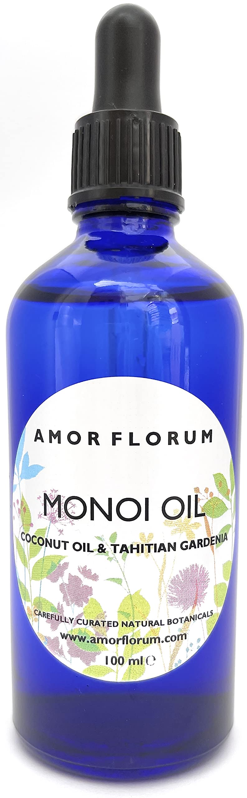 AMOR FLORUM Amor Florum - Monoi Oil - 100% Natural with Tahitian Gardenia. Anti-Ageing, Regenerating, Hydrating. Brightens, Softens. 100ml