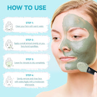 Ingbear Green Tea Clay Mask, Dead Sea Minerals Mud Mask, Turmeric Clay Facial Mask, Face Masks Skincare for Pore, Blackhead, Blemish and Acne, 70g*3
