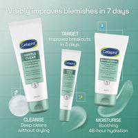 Cetaphil Gentle Clear Clarifying Blemish Cleanser 124ml, Face Wash for Gently Cleaning Pores, with 2% Salicylic Acid & Aloe Vera for Sensitive Skin