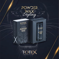 Totex Premium Hair Styling Powder Wax 20g + Wahl Style Gold Flat Top Comb | Volumising Thickening Matte Dust | Ultra Strong Hold & Matte Finish for Hair and Beard Styling