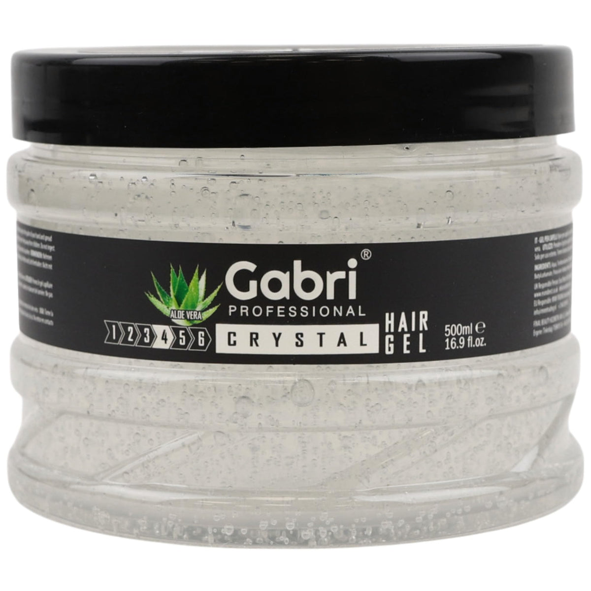 G Gabri Gabri Professional Hair Gel Crystal 500 ml, Firm Hold Hair Styling Gels, High Gloss, Anti-Frizz Effect, Edge Control, For All Hair Types