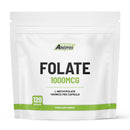 Freak Athletics Folate 1000mcg (L-Methylfolate) 120 Capsules, 5-MTHF Active Form of Folic Acid/Vitamin B9, UK Made