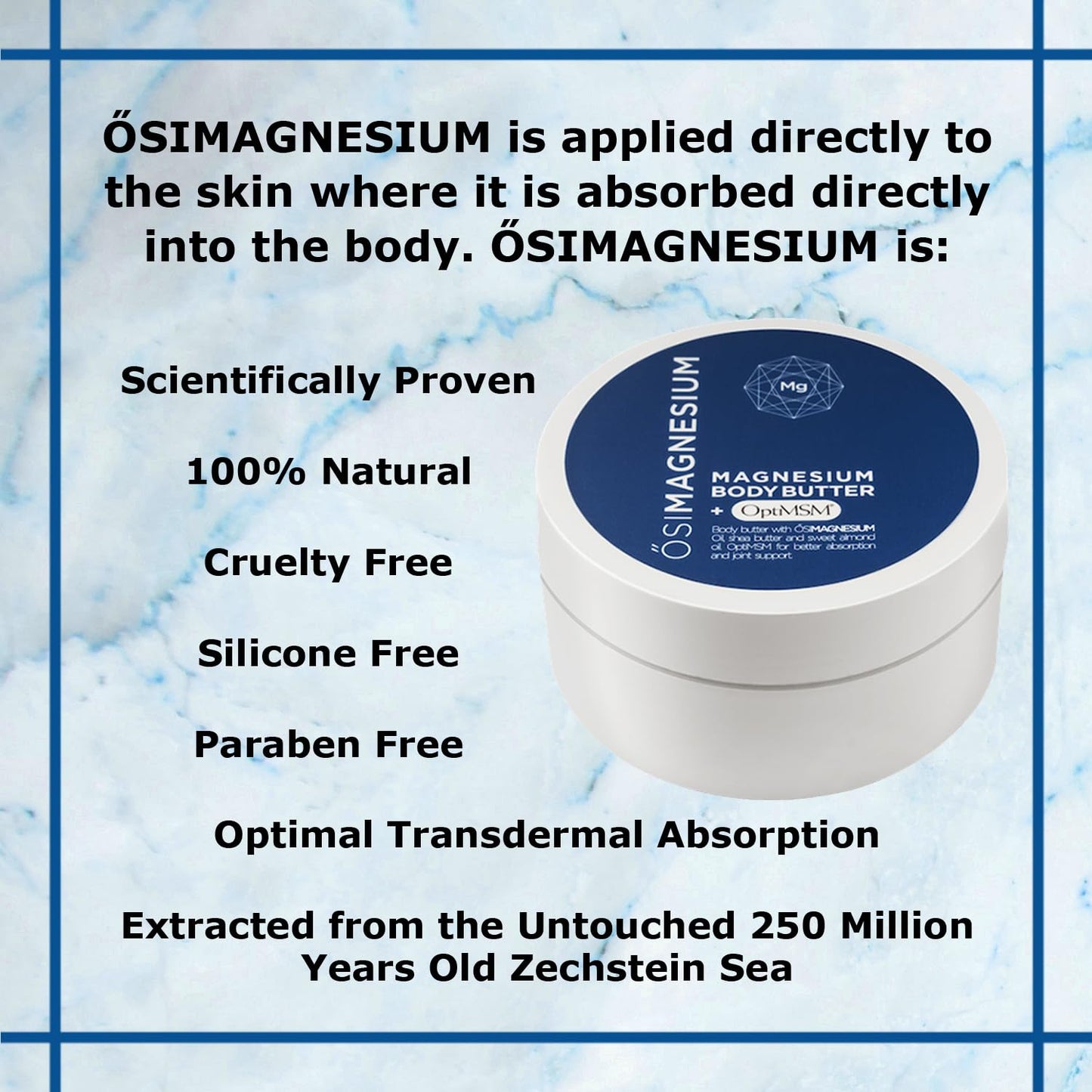 Osimagnesium Magnesium and OptiMSM Body Butter, 0.2369 kg