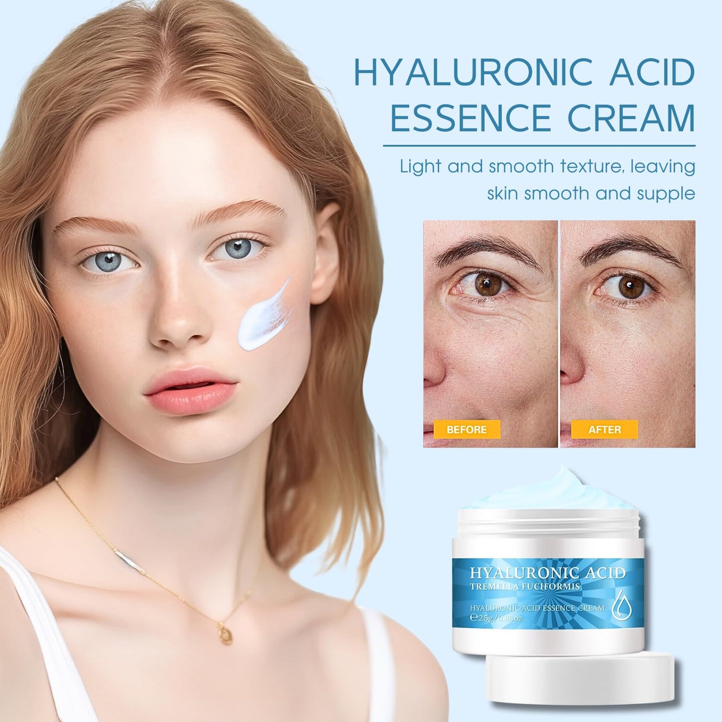 TBeautfave Hydrating Skin Care Sets & Kits, Hyaluronic Acid Skincare Sets, Pamper Sets for Women Gifts, Girls Pamper Set, Facial Kit with Moisturizer, Sreum, Cleanser and Toner set, Travel Kit with Wash Bag