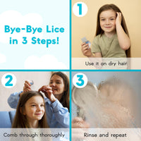 Adamson Lice Comb - Stainless Steel Lice Comb for Kids - Effective Nit Comb - Lice Combs for Thick Hair - Durable and Easy to Clean