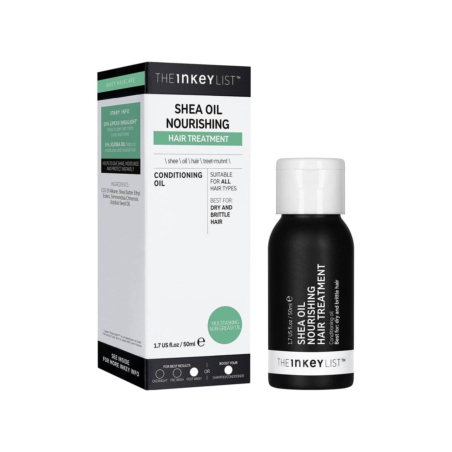 The INKEY List Shea OIL Nourishing Hair Treatment to Give Hair Instant Luster and Shine, 50 ml
