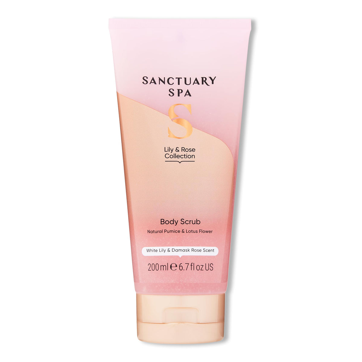 SANCTUARY Sanctuary Spa Lily & Rose Body Scrub, No Mineral Oil, Cruelty Free & Vegan Exfoliating Body Scrub, 200ml