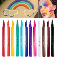 RenhuangFuxi Coloured Eyeliner, Royal-Blue Eyeliner, Waterproof Liquid Eyeliner All Day Long-Lasting Eye Liners, Highly-Pigmented Colourful Eyeliner for Eye Makeup, Black, White(Only Royal-Blue)