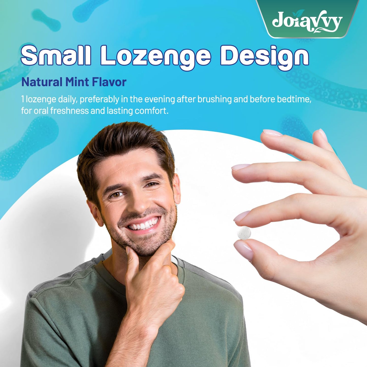 Joiavvy Oral Probiotics 11 Billion CFU, 7-in-1 Dental Probiotic with BLIS K12 & M18, Fast-Dissolving Lozenges for Fresh Breath & Healthy Gums, Sugar-Free, Natural Mint Flavor (60 Count (Pack of 2))