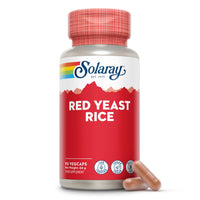 SOLARAY Solaray - Red Yeast Rice Extract - 90 Vegan Capsules - High Strength Herbal Supplement from Monascus Purpureus with Monacolin K - Lab Verified, GMO & Gluten Free