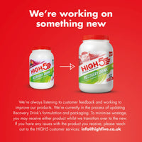 HIGH5 Recovery Drink - Carbohydrate and Whey Protein Powder (20g) for Muscle Recovery with Electrolytes Powder - Fast-Absorbing Post Workout Shake (Strawberry Milkshake, 450g - 9 Servings)