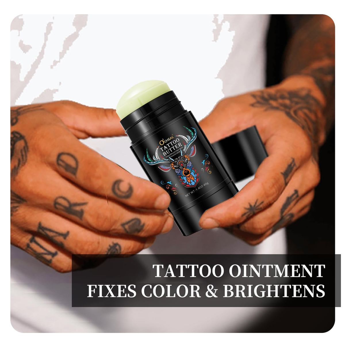 proamate Proamate Tattoo Aftercare Tattoo Butter Tattoo Balm, Old & New Tattoo Moisturizer Healing Brightener for Color Enhance, Natural Organic Tattoo Cream(Tatoo Balm 75g)