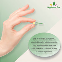 Vitamin B Complex 365 Tablets - with B1, B2, B3, B5, B6, B12, Biotin, Folic Acid - UK Manufactured