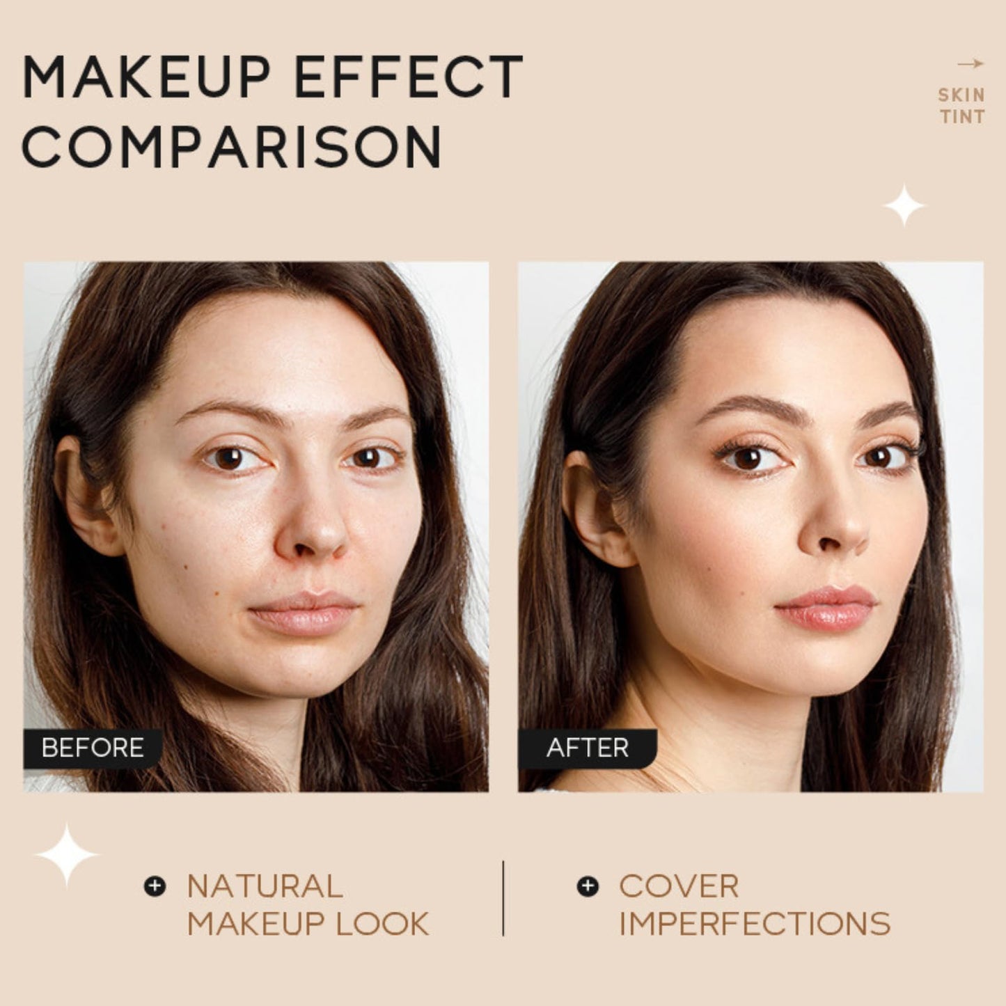 TBeautfave Tinted Facial Moisturisers, Face Cream Skin Brightening Moisturizing Covering Facial Cream, Primer Cream Moisturizing Conceal Pores Covering Imperfections Balance Skin Tone Make-up (LIGHT, FULL)