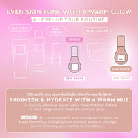 Glow Recipe Niacinamide Hue Drops Face Serum - Tinted Serum + Glow Drops to Bronze, Brighten & Hydrate - Skincare Makeup Primer & Highlighter to Blur Pores for a Glowy, Even Skin Tone - Sunglow (40ml)