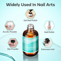 modelones Modelones 15ml Professional Natural Nail Bond Primer, Acid-Free, Superior Bonding for Gel Nail Polish, Adhesives UV Gel System Manicure Tips Functional Use