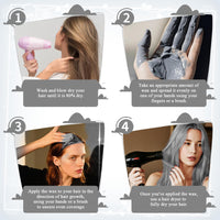 Hair Color Wax, Magic Master Keratin Temporary Hair Dye Wax Mud Hairstyle Cream Washable Instant Coloring Clay for Men and Women Party, Festival, Cosplay & Halloween(Grey)