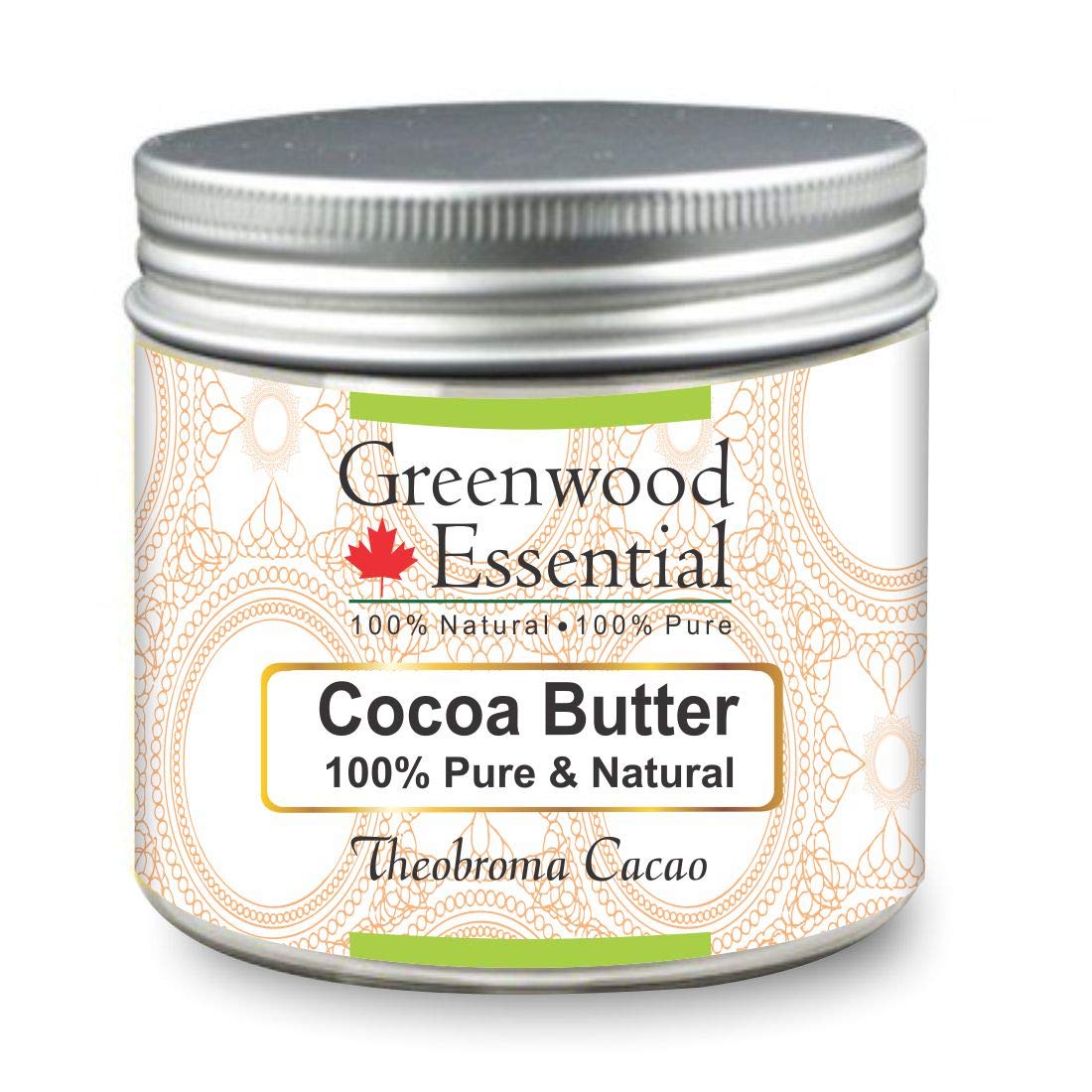 Greenwood Essential Cocoa Butter (Theobroma cacao) Natural Therapeutic Grade 100gm