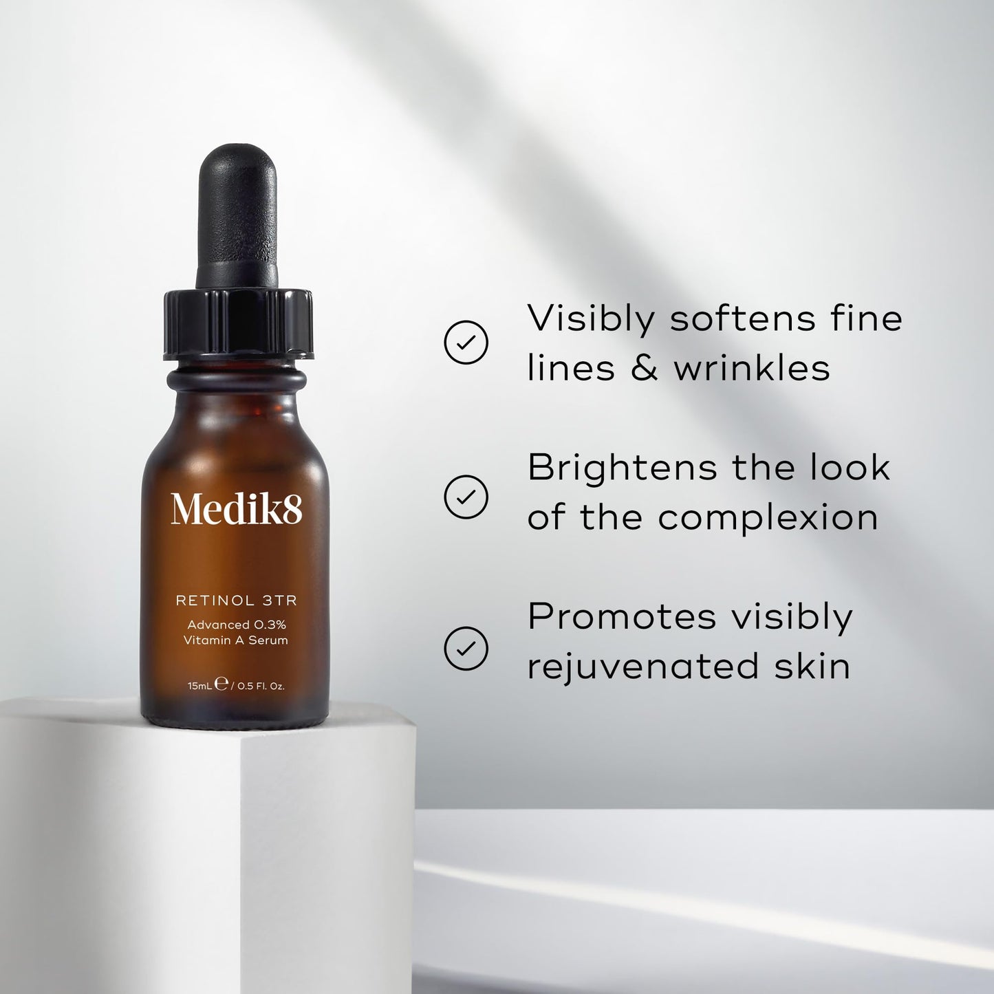Medik8 Retinol 3TR - Advanced 0.3% Vitamin A Serum - Soften the Appearance of Fine Lines and Wrinkles -15ml