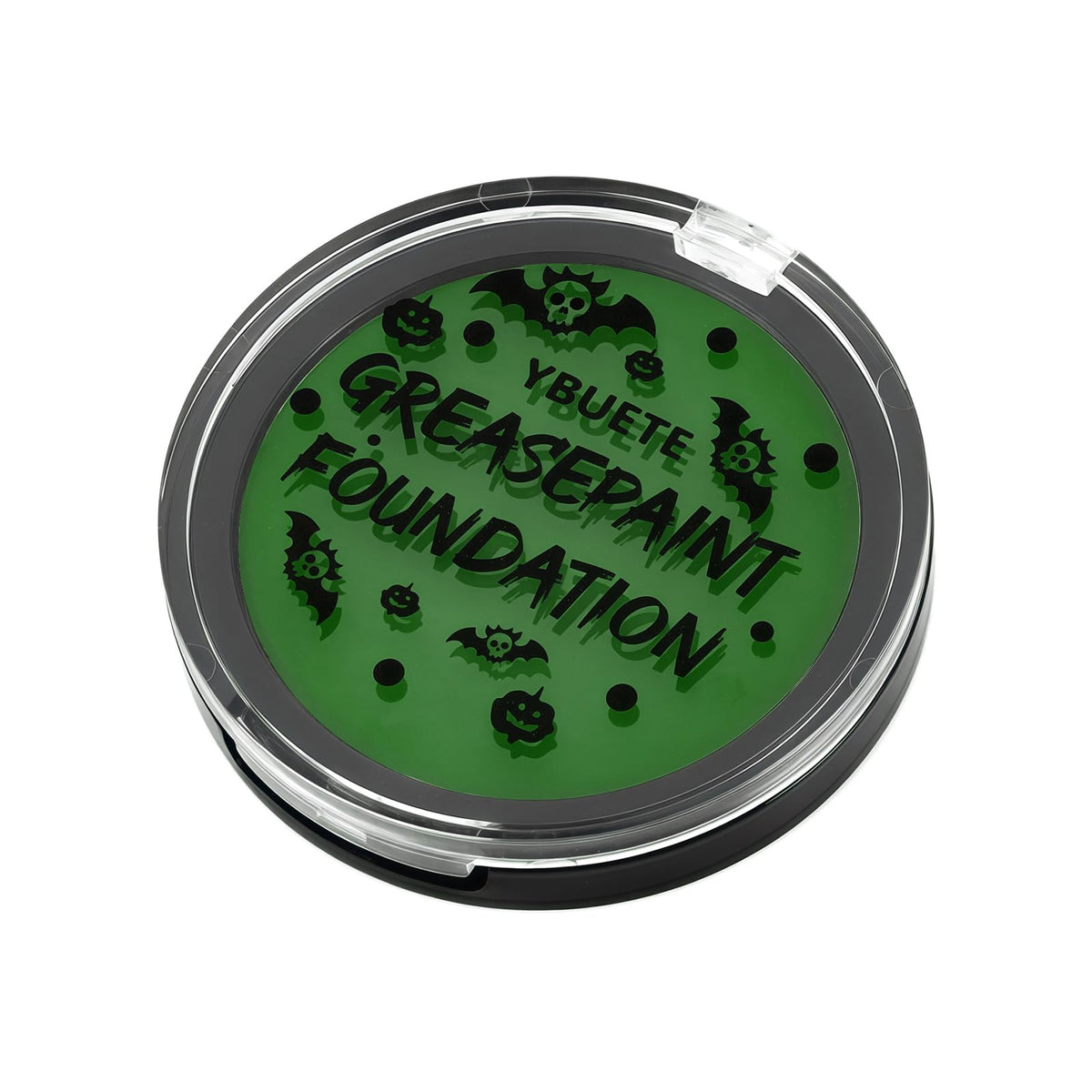 YBUETE Green Foundation Oil Based Face Paint, Professional Green Greasepaint for St. Patrick's Day, Halloween Face Body Paint for Witch Shrek Hulk Goblin for Adult Festival & Theater Performance