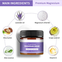 Magnesium Body Butter - Magnesium Cream For Sleep - Magnesium Soothing Sleep Butter - Calm,Relief Lavender & Magnesium Moisturizer for Sleep - Vegan Friendly & Cruelty Free 100g