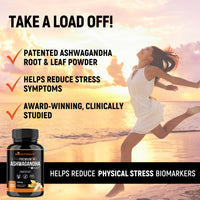 Ashwagandha Sensoril Capsules from Root & Leaf Powder | KSM-66 Alternative | 120 Capsules Made in UK by miNATURALS