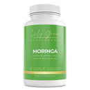 Lily Green | Organic Moringa 1500mg per Serving | 90 Vegan Capsules | Rich in Vitamin C, Calcium, Iron, Potassium & Antioxidants | No Artificial Additives | Made in UK