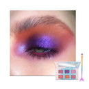 LYNTYAOU Pink Eyeshadow Palette, 6 Colour Natural Pink Purple Coral Shimmer Eye Shadow Pallets for Women, Cool Girl Matte Make Up, Waterproof Make-Up Palettes with Mermaid Brush